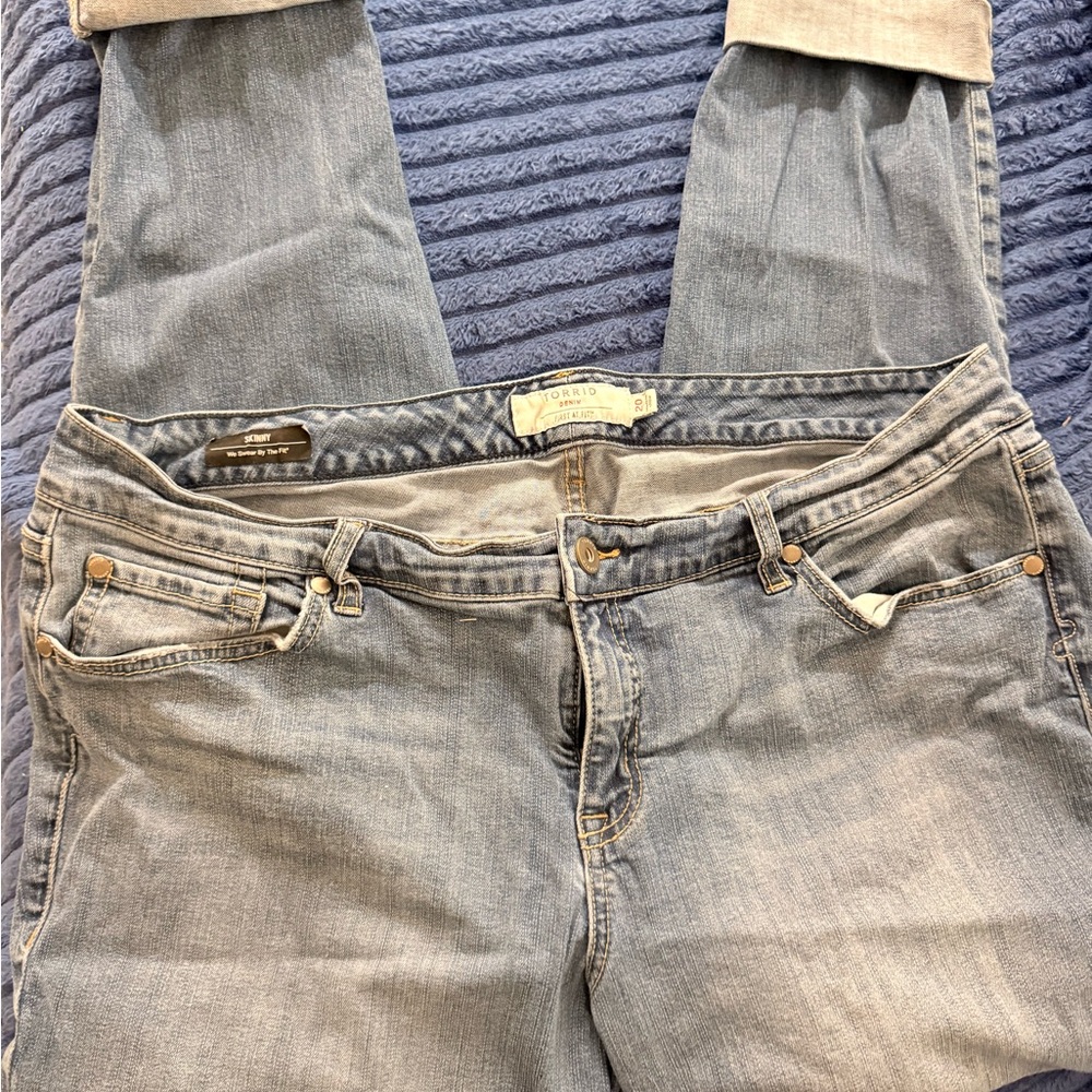 Torrid Medium Blue Skinny Jeans